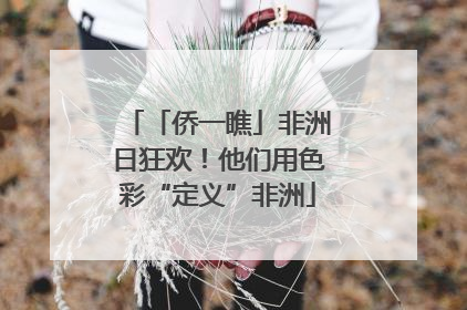 「侨一瞧」非洲日狂欢！他们用色彩“定义”非洲