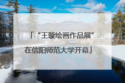 “王璇绘画作品展”在信阳师范大学开幕