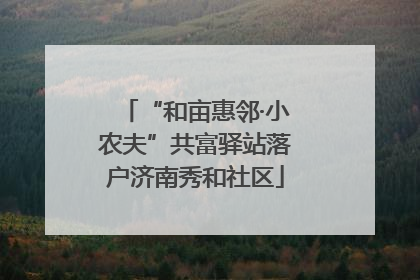 “和亩惠邻·小农夫”共富驿站落户济南秀和社区