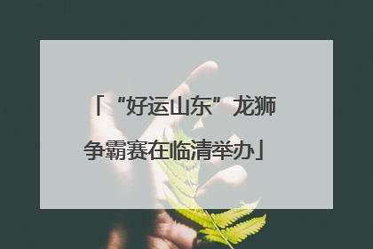 “好运山东”龙狮争霸赛在临清举办
