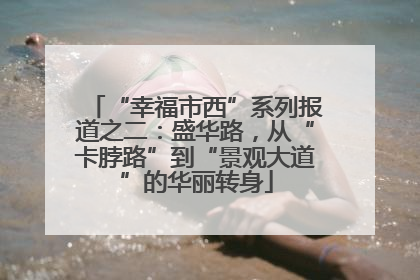 “幸福市西”系列报道之二：盛华路，从“卡脖路”到“景观大道”的华丽转身