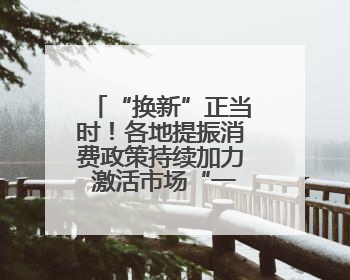“换新”正当时！各地提振消费政策持续加力 激活市场“一池春水”