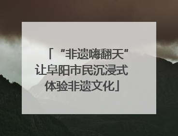 “非遗嗨翻天”让阜阳市民沉浸式体验非遗文化