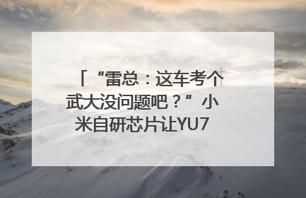 “雷总：这车考个武大没问题吧？”小米自研芯片让YU7会学习｜汽车科技