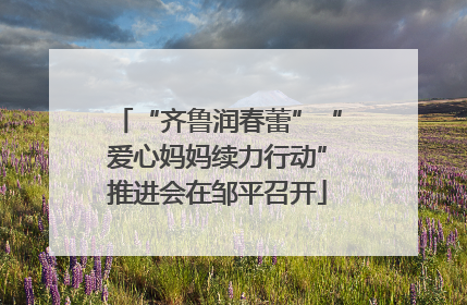 “齐鲁润春蕾”“爱心妈妈续力行动”推进会在邹平召开