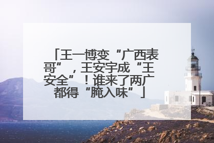 王一博变“广西表哥”，王安宇成“王安全”！谁来了两广都得“腌入味”
