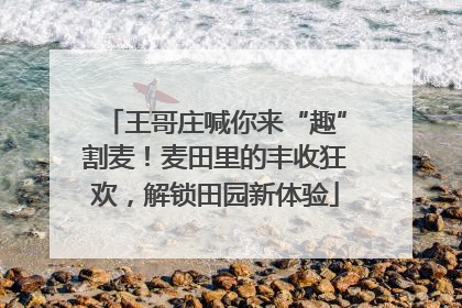 王哥庄喊你来“趣”割麦！麦田里的丰收狂欢，解锁田园新体验