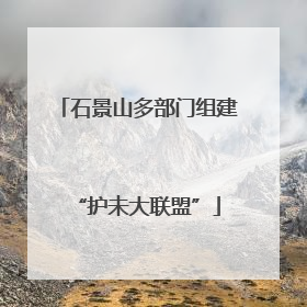 石景山多部门组建“护未大联盟”