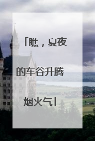 瞧，夏夜的车谷升腾烟火气
