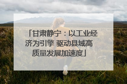 甘肃静宁：以工业经济为引擎 驱动县域高质量发展加速度
