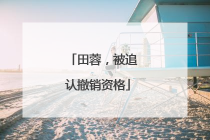 田蓉，被追认撤销资格