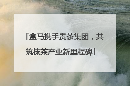 盒马携手贵茶集团，共筑抹茶产业新里程碑