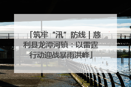 筑牢“汛”防线｜慈利县龙潭河镇：以雷霆行动迎战暴雨洪峰