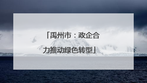 禹州市：政企合力推动绿色转型