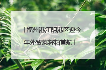福州港江阴港区迎今年外贸菜籽粕首航