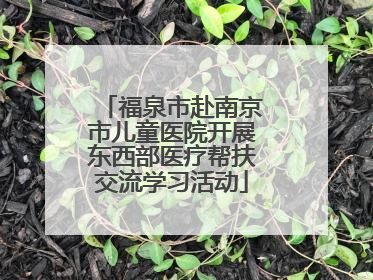 福泉市赴南京市儿童医院开展东西部医疗帮扶交流学习活动
