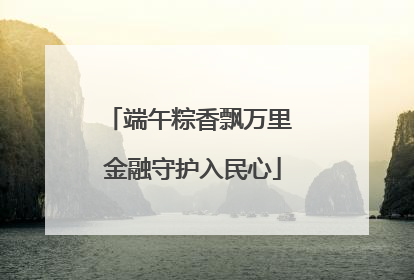 端午粽香飘万里 金融守护入民心