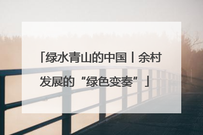 绿水青山的中国丨余村发展的“绿色变奏”