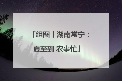 组图丨湖南常宁：夏至到 农事忙
