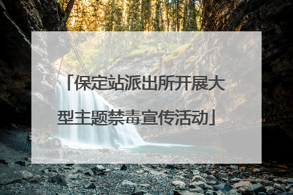 保定站派出所开展大型主题禁毒宣传活动