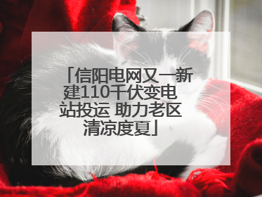 信阳电网又一新建110千伏变电站投运 助力老区清凉度夏