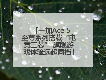 一加Ace 5至尊系列搭载“电竞三芯” 旗舰游戏体验远超同档