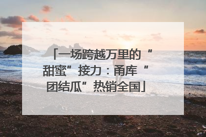一场跨越万里的“甜蜜”接力：甬库“团结瓜”热销全国