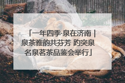 一年四季·泉在济南｜泉茶雅韵共芬芳 趵突泉名泉茗茶品鉴会举行