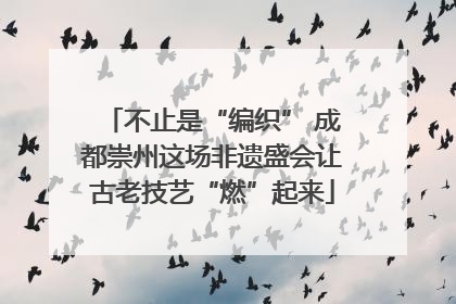 不止是“编织” 成都崇州这场非遗盛会让古老技艺“燃”起来