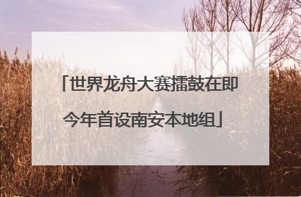 世界龙舟大赛擂鼓在即 今年首设南安本地组