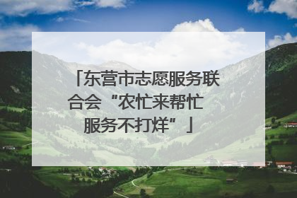 东营市志愿服务联合会“农忙来帮忙 服务不打烊”
