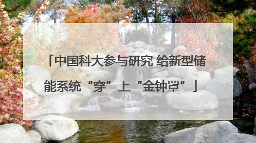 中国科大参与研究 给新型储能系统“穿”上“金钟罩”