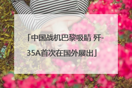 中国战机巴黎吸睛 歼-35A首次在国外展出