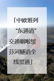 中欧班列“东通道”交通咽喉绥芬河隧道全线贯通