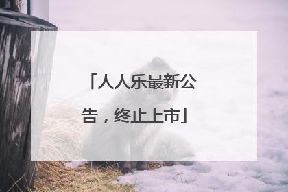 人人乐最新公告，终止上市
