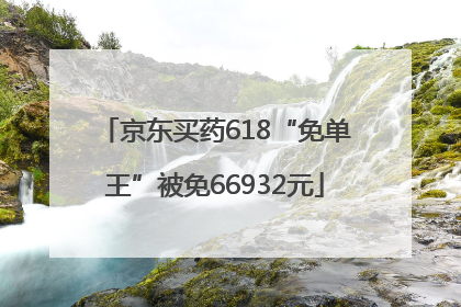 京东买药618“免单王”被免66932元