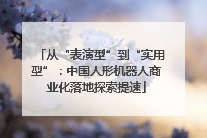 从“表演型”到“实用型”：中国人形机器人商业化落地探索提速