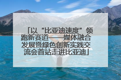 以“比亚迪速度”领跑新赛道——媒体融合发展暨绿色创新实践交流会首站走进比亚迪