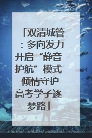 双清城管：多向发力开启“静音护航”模式 倾情守护高考学子逐梦路