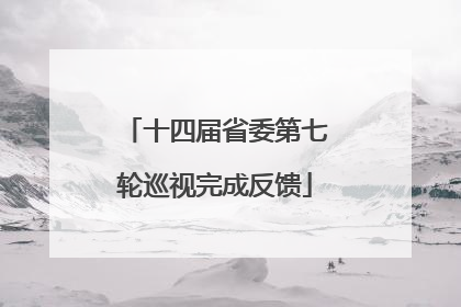 十四届省委第七轮巡视完成反馈