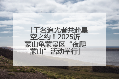 千名追光者共赴星空之约！2025沂蒙山龟蒙景区“夜爬蒙山”活动举行