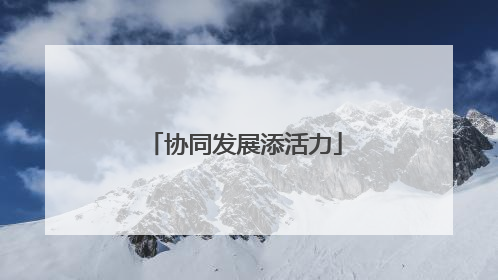 协同发展添活力