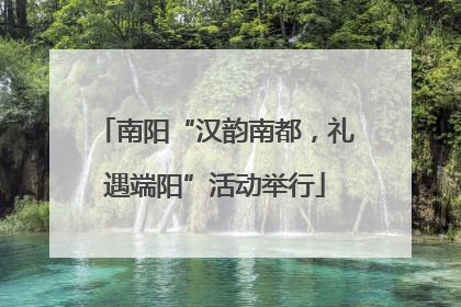 南阳“汉韵南都，礼遇端阳”活动举行