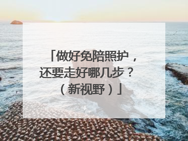 做好免陪照护，还要走好哪几步？（新视野）