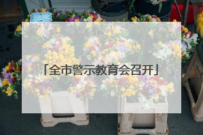 全市警示教育会召开