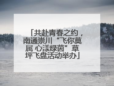 共赴青春之约，南通崇川“飞你莫属 心漾绿茵”草坪飞盘活动举办