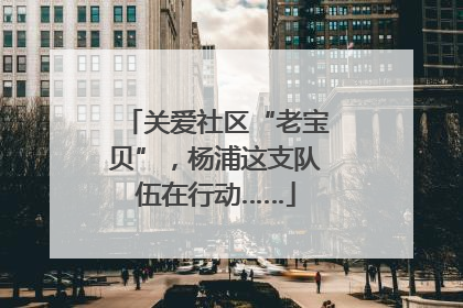 关爱社区“老宝贝”，杨浦这支队伍在行动……