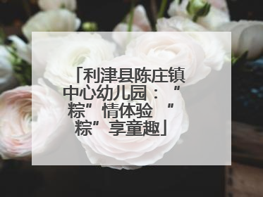 利津县陈庄镇中心幼儿园：“粽”情体验 “粽”享童趣