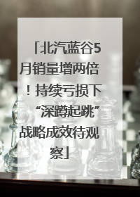 北汽蓝谷5月销量增两倍！持续亏损下“深蹲起跳”战略成效待观察