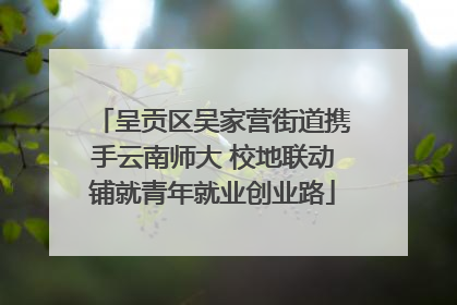 呈贡区吴家营街道携手云南师大 校地联动铺就青年就业创业路